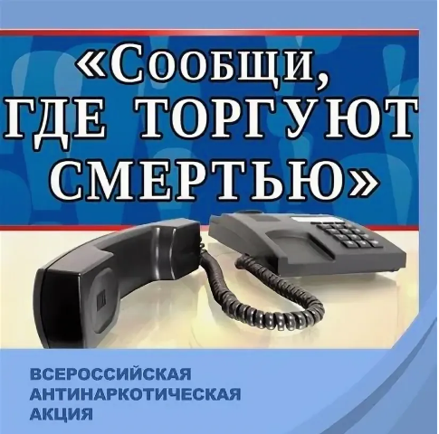 Акция «Сообщи, где торгуют смертью».